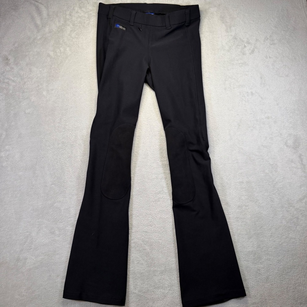 Irideon Riding Wear Black Bootcut Equestrian Breeches Knee Patch Pants Womens